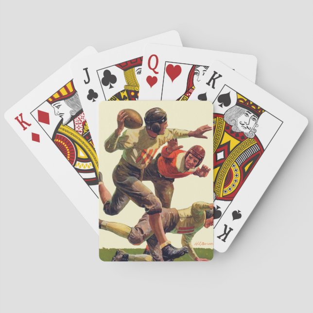 Quarterback Pass Playing Cards (Back)