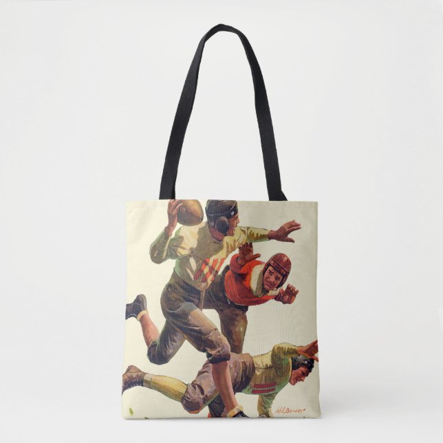 Quarterback Pass Tote Bag (Front)