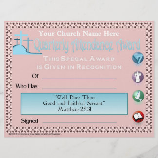 Quarterly Attendance Award