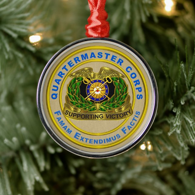 QUARTERMASTER CORPS Christmas Metal Tree Decoration (Tree)