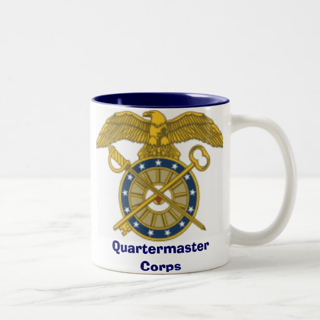 quartermaster corps, Quartermaster Corps Two-Tone Coffee Mug (Right)