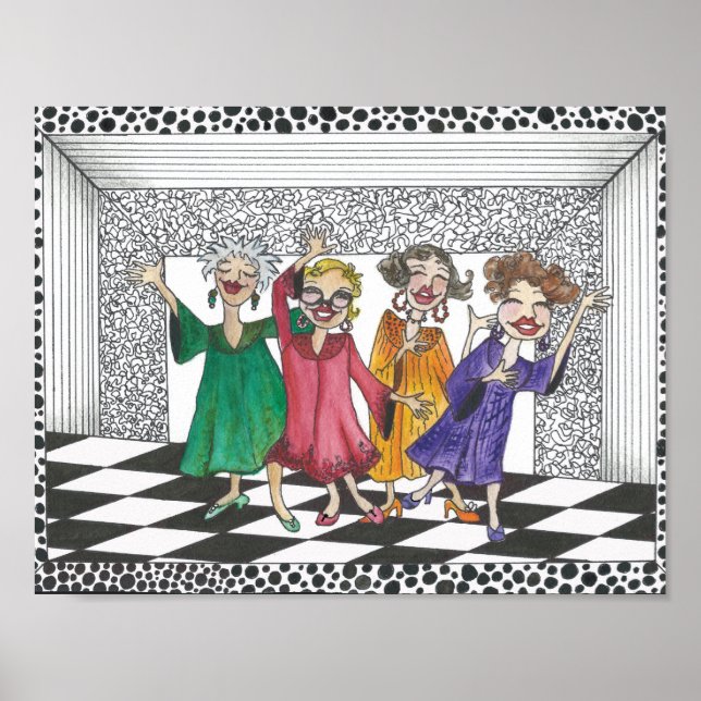 Quartet of Performing Gals  in all their Glory Poster (Front)