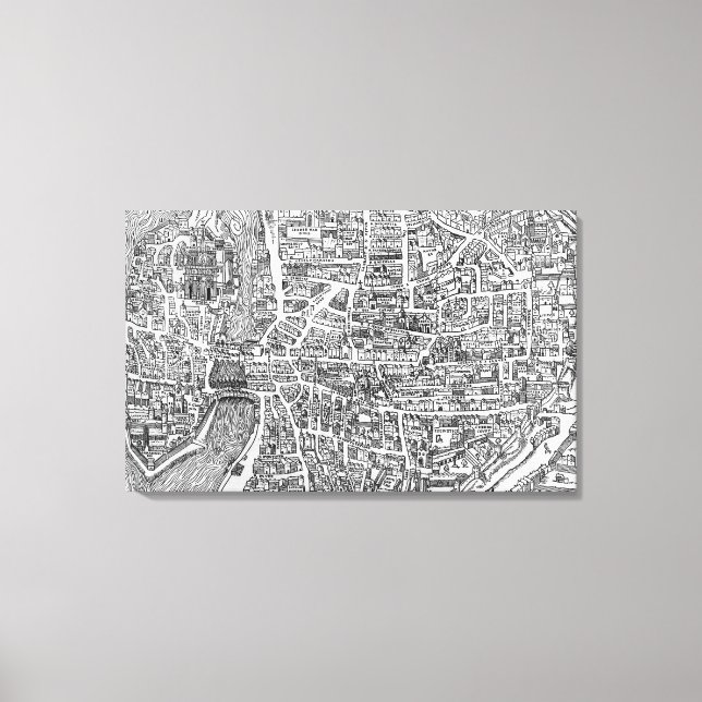 Quartier des Ecoles Canvas Print (Front)
