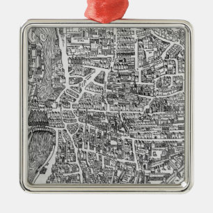 Quartier des Ecoles Metal Tree Decoration