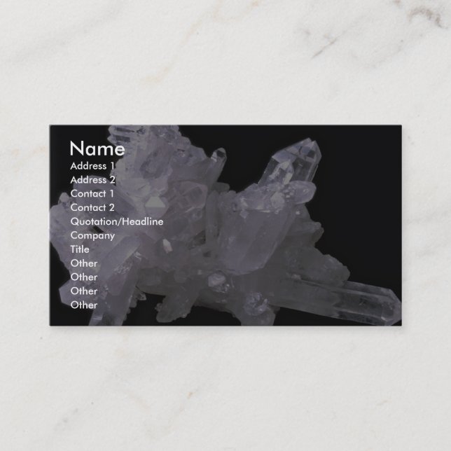 Quartz Business Card (Front)