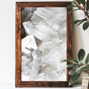 Quartz Crystal Gemstone  Poster
