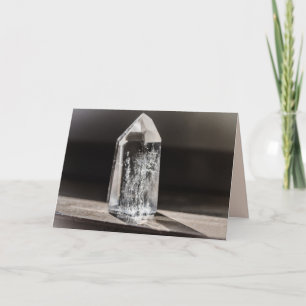 quartz crystal greeting card