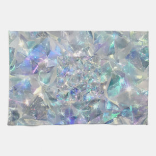 Quartz Crystal Sparkly Pattern Tea Towel