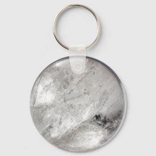 quartz crystal zen love healing stone sparkles key ring