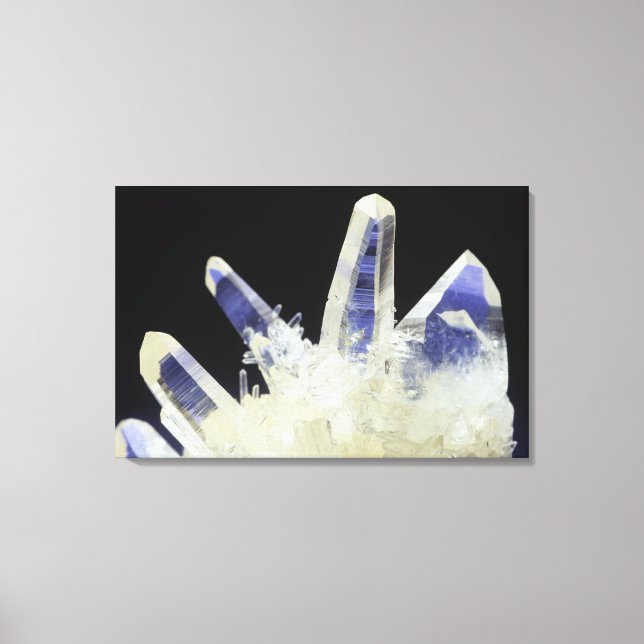 Quartz crystals (SiO2), Peru, South America Canvas Print (Front)