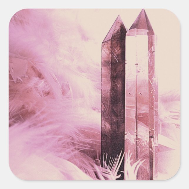 Quartz Points Square Sticker (Front)