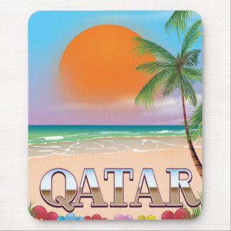 Quatar travel poster mouse mat