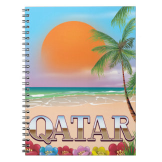 Quatar travel poster notebook
