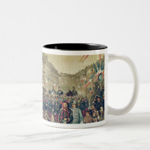 Quatorze Juillet, 1881 Two-Tone Coffee Mug