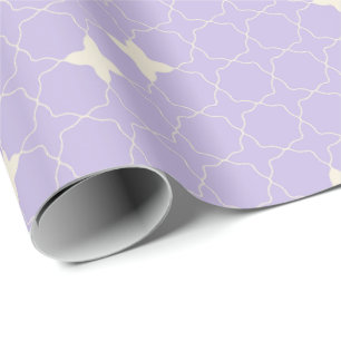 Quatrefoil Geometric Pattern Wrapping Paper