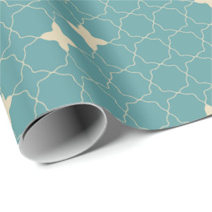 Quatrefoil Geometric Pattern Wrapping Paper