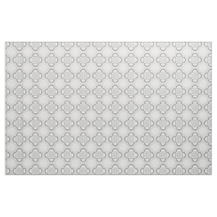 Quatrefoil Grey Fabric