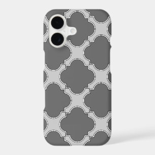 Quatrefoil in shades of gray