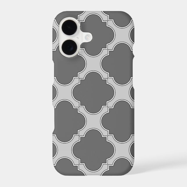 Quatrefoil in shades of gray (Back)