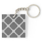 Quatrefoil in shades of grey