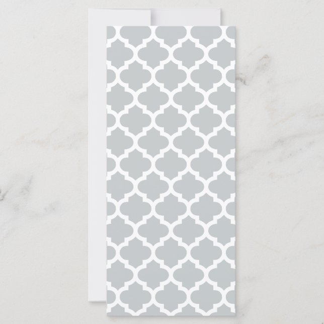 Quatrefoil Lattice Trellis Pattern Any Colour (Front)