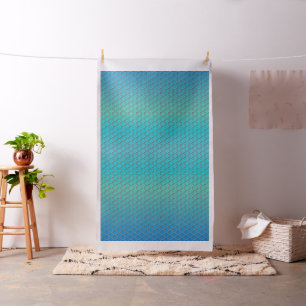 Quatrefoil Ombre Blue Fabric