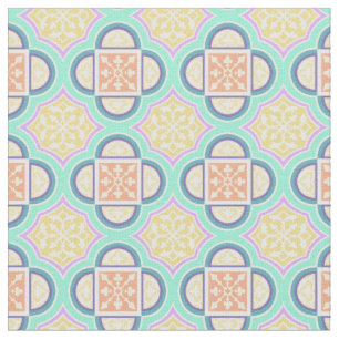 Quatrefoil Pastel Fabric 2