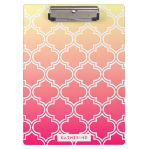 Quatrefoil Pattern Clipboard