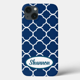 Quatrefoil Pattern Custom Template iPhone 13 Case