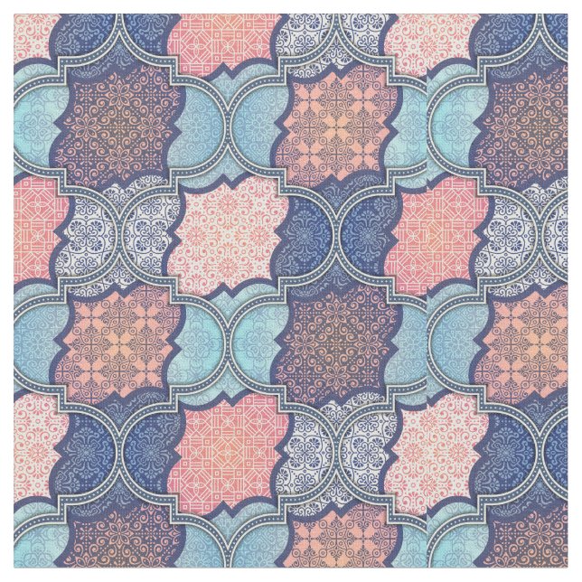 Quatrefoil Pattern Fabric (Close Up)