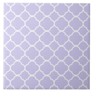 Quatrefoil Pattern Lavender Tile