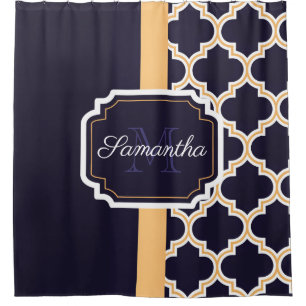 Quatrefoil Pattern Shower Curtain