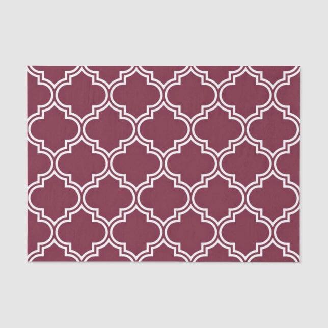 Quatrefoil Pattern Tissue Paper (Front)