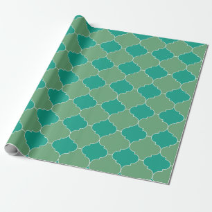 Quatrefoil pattern wrapping paper