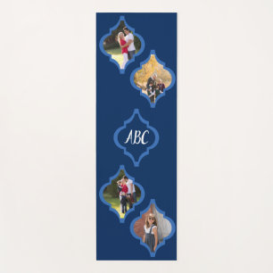 Quatrefoil Photo Collage Yoga Mat