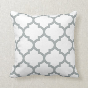 Quatrefoil Pillow - Paloma Grey