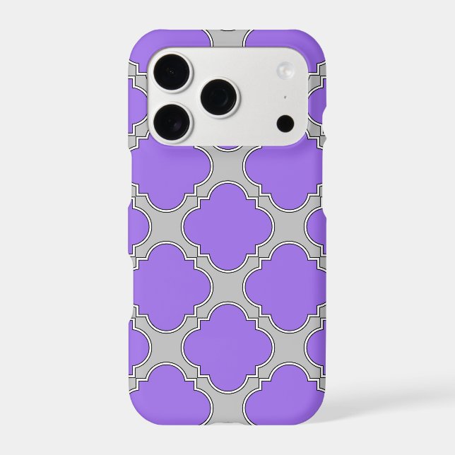 Quatrefoil purple and grey (Back)