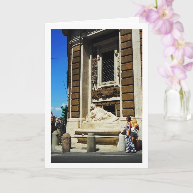 Quattro Fontane, The Goddess Diana, Rome, Italy Card (Orchid)