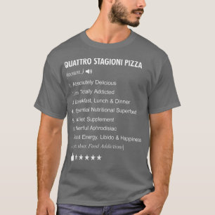Quattro Stagioni Pizza Definition Meaning Funny T-Shirt