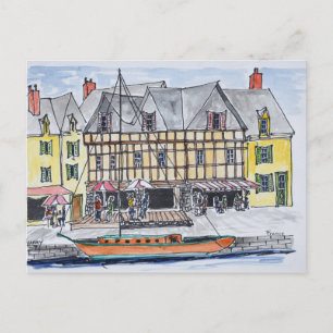 Quay Franklin, Saint-Goustan   Auray, Brittany Postcard