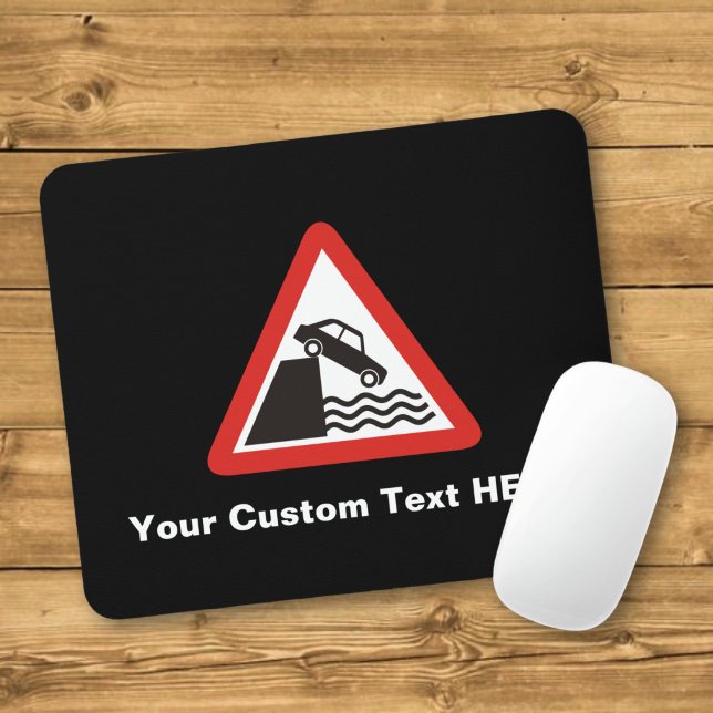 Quayside Warning Sign Mouse Mat (Creator Uploaded)