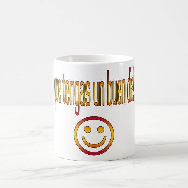 Que Tengas un Buen Día! Spain Flag Colours Coffee Mug (Center)