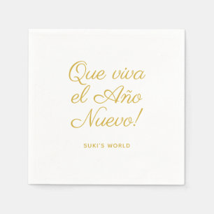 Que Viva El Año Nuevo! Fun New Year's Eve Party Napkin
