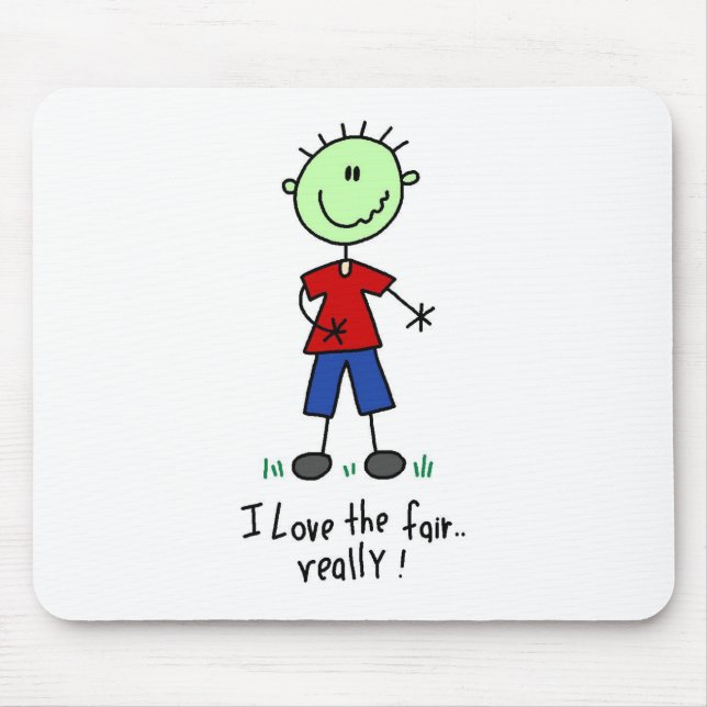 Queasy Fair Goer  Mouse Mat (Front)