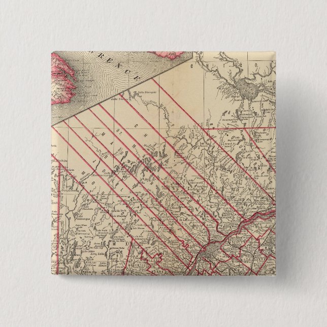 Quebec 3 15 cm square badge (Front)