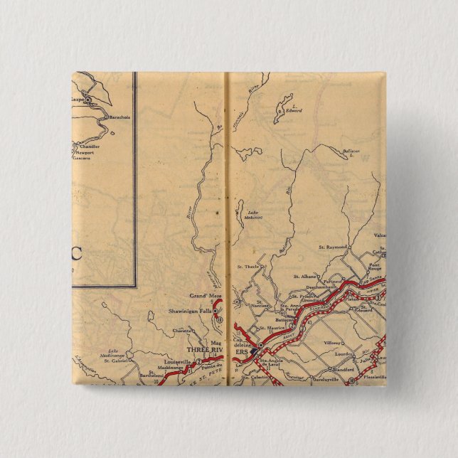 Quebec 4 15 cm square badge (Front)