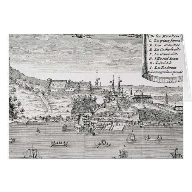 Quebec, after La Potherie (Front Horizontal)