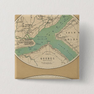 Quebec and its Environments 15 Cm Square Badge