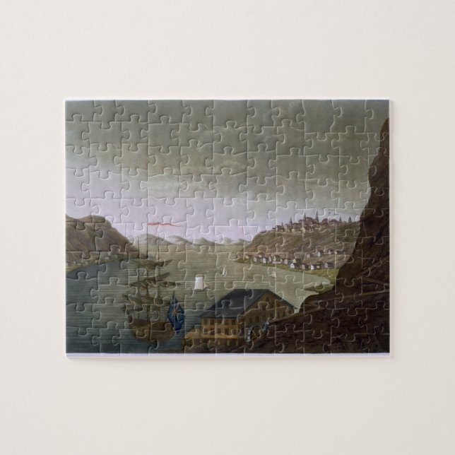 Quebec and the St. Lawrence River, plate 4 from 'L Jigsaw Puzzle (Horizontal)