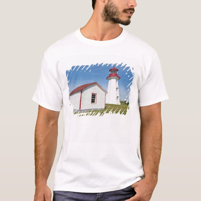 Quebec, Canada. Cap D'Espoir Lighthouse. T-Shirt (Front)